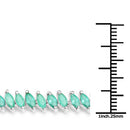 6.82 Carat Genuine Zambian Emerald .925 Sterling Silver Bracelet-4