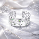 S925 Sterling Silver Pavé Setting CZ Ring-1