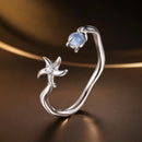925 Sterling Silver Ring with White Gold Plating, 0.16cm Width for Women-1