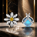 925 Sterling Silver Ladybird Earrings with Pavé Set CZ, 0.7cm for Women-1