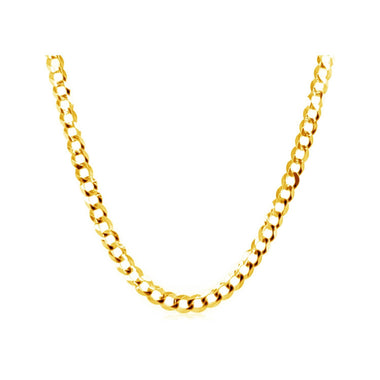 2.4mm 10k Yellow Gold Curb Chain - 0