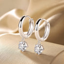 S925 Sterling Silver 0.50 Carat Moissanite Earrings for Women-1