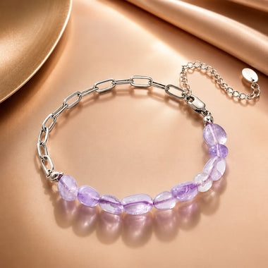 925 Sterling Silver & White Gold Plated Crystal Bracelet 16+5cm for Women