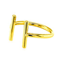 14k Yellow Gold Open Ring with Bars-3