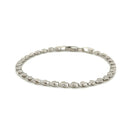 2.9mm 14k White Gold Heart Bracelet-2