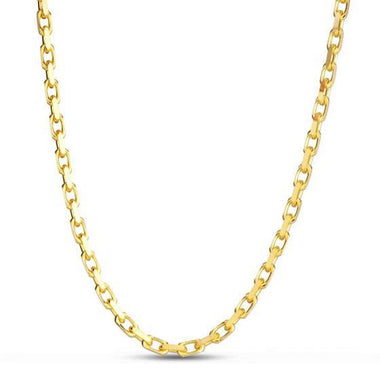 14k Yellow Gold French Cable Link Chain (3.60 mm) - 0