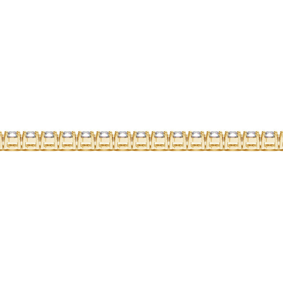 Lab Grown Round Diamond Tennis Bracelet in 14k Yellow Gold (10 cctw F/G  VS2/SI1)