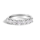 14K White Gold 1 1/2 Cttw Diamond 7 Stone Band Ring-1