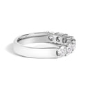 14K White Gold 1 1/2 Cttw Diamond 7 Stone Band Ring-2