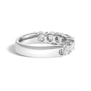 14K White Gold 2. 0 Cttw Diamond 7 Stone Band Ring-2
