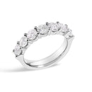 14K White Gold 2. 0 Cttw Diamond 7 Stone Band Ring-3