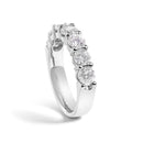 14K White Gold 2. 0 Cttw Diamond 7 Stone Band Ring-4