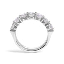 14K White Gold 2. 0 Cttw Diamond 7 Stone Band Ring-5
