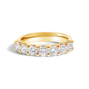 14K White Gold 1 1/2 Cttw Diamond 7 Stone Band Ring-6