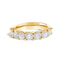 14K White Gold 2. 0 Cttw Diamond 7 Stone Band Ring-6