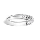 14K White Gold 1.0 Cttw Diamond 7 Stone Band Ring-2