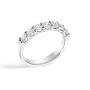 14K White Gold 1.0 Cttw Diamond 7 Stone Band Ring-3