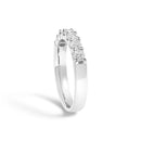 14K White Gold 3/4 Cttw Diamond 7 Stone Band Ring-4
