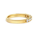 14K Yellow Gold 1/2 Cttw Diamond 7 Stone Band Ring-2