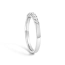 14K White Gold 1/4 Cttw Diamond 7 Stone Band Ring-4