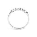 14K White Gold 1/4 Cttw Diamond 7 Stone Band Ring-5