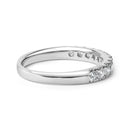 14K White Gold 1/2 Cttw Round Diamond 11 Stone Classic Band-2