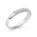 14K White Gold 1/2 Cttw Round Diamond 11 Stone Classic Band-3