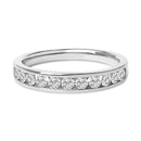 14K Yellow Gold 1/2 Cttw Round Diamond 11 Stone Channel Set Band-6