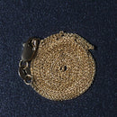 14k Yellow Gold Round Wheat Chain (0.60 mm)-5