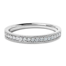 14K Yellow Gold 1/4 Cttw Round Diamond Milgrain Wedding Band (I-J Color, SI2-I1 Clarity) - Size 6.5-6