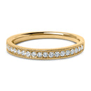 14K Yellow Gold 1/4 Cttw Round Diamond Milgrain Wedding Band (I-J Color, SI2-I1 Clarity) - Size 6.5-1