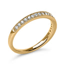14K Yellow Gold 1/4 Cttw Round Diamond Milgrain Wedding Band (I-J Color, SI2-I1 Clarity) - Size 6.5-3