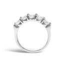 14K White Gold 1 1/2 Cttw Diamond 5 Stone Band Ring-5