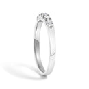 14K White Gold 1/4 Cttw  Diamond 5 Stone Band Ring-4