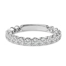 14K White Gold 1.00 Cttw Round Diamond Prong Set Wedding Band-1