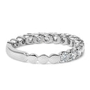 14K White Gold 1.00 Cttw Round Diamond Prong Set Wedding Band-2