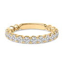 14K White Gold 1.00 Cttw Round Diamond Prong Set Wedding Band-6