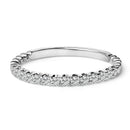 14K White Gold 1/4 Cttw Round Diamond Prong Set Wedding Band-1