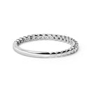 14K White Gold 1/4 Cttw Round Diamond Prong Set Wedding Band-2
