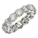 Round Cut Lab Grown Diamond Eternity Ring in 14k White Gold (6 cttw FG/VS2)-1