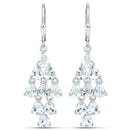 3.96 Carat Genuine Aquamarine .925 Sterling Silver Earrings-1