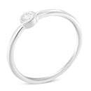 .925 Sterling Silver Miracle Set Diamond Accent Promise Ring (J-K Color, I1-I2 Clarity) - Size 6-1