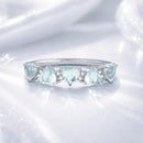 925 Sterling Silver Ring with 4.5mm Pavé Set CZ, Size 7, for Women-2
