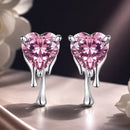 925 Sterling Silver CZ Earrings with Pavé Setting for Women-1