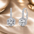 925 Sterling Silver Moissanite 6.5 Carat Earrings for Women-1