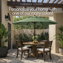 9ft Market Patio Umbrella 8 Rib Replacement Canopy Sage Green-7