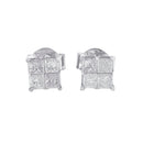 10k White Gold Diamond Stud Earrings (0.60 cttw, I-J Color, I2-I3 Clarity)-1