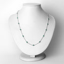 1.80 Carat Genuine Emerald .925 Sterling Silver Necklace-2