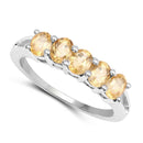 1.75 Carat Genuine Citrine .925 Sterling Silver Ring-2