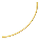 4.0mm 14k Two Tone Gold Reversible Omega Necklace-4